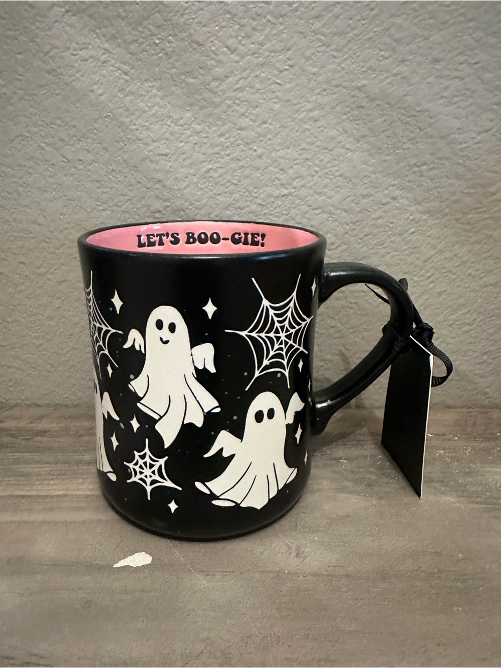 Cobwebs & Cauldrons Lets BOO-GIE Ghost Mug